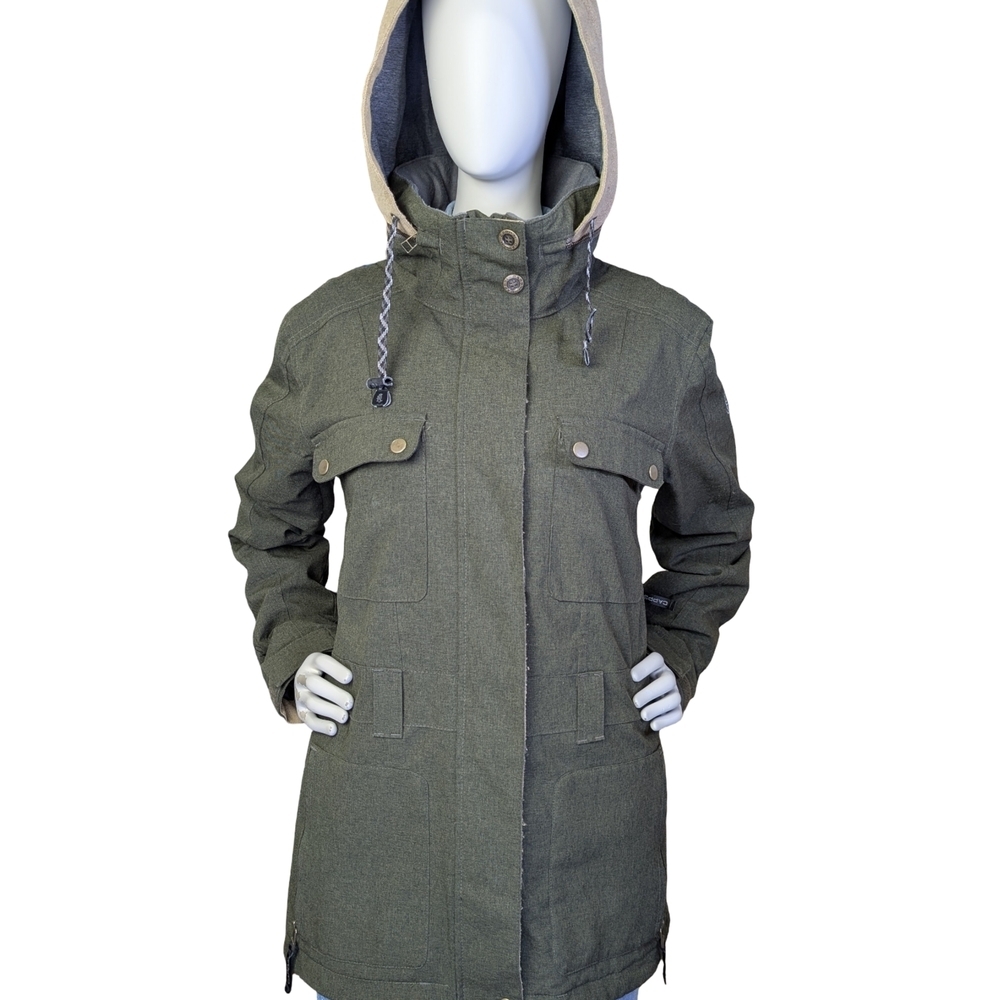 Ride Cappel 10K Snowboard Jacket , Pit Zips Snowskirt Hood, Women's M